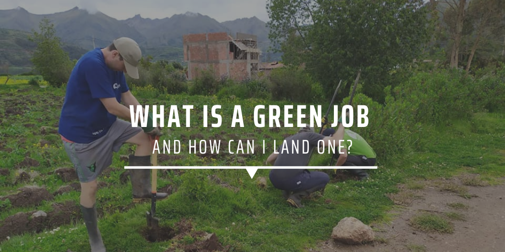 What is a green job and how can I land one?