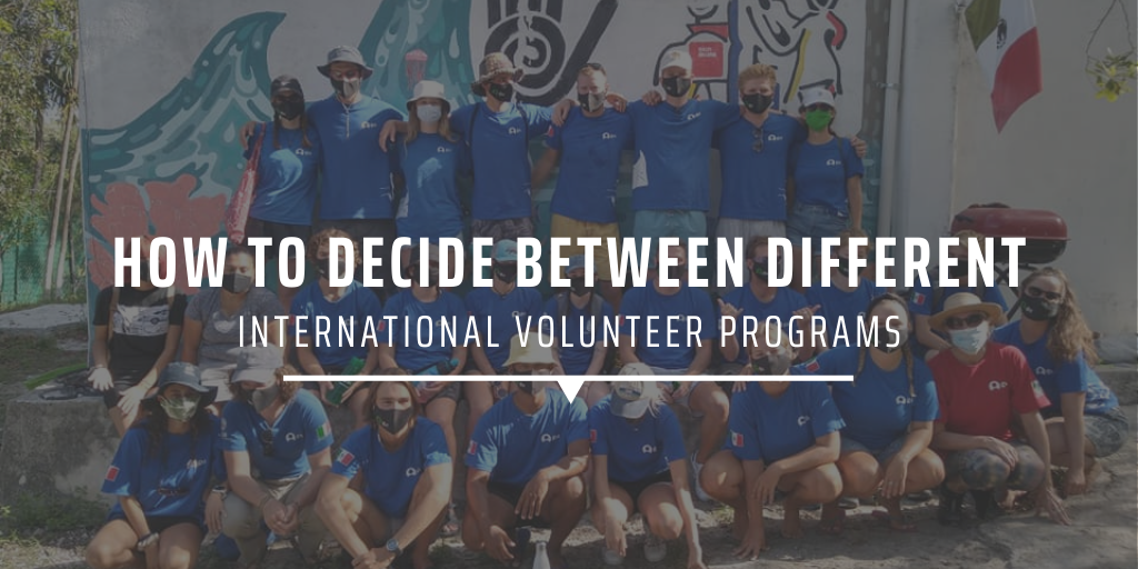 How to decide between different international volunteer programs