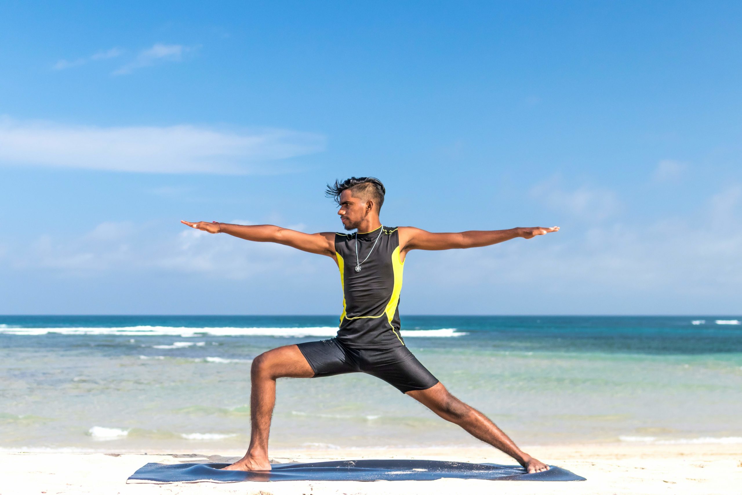 Take a beach yoga class